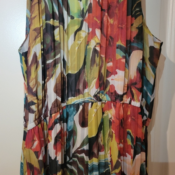 Chicos Tropical Maxi Dress Great for Vacations size 3.5 / women's plus size 18 - Picture 6 of 8
